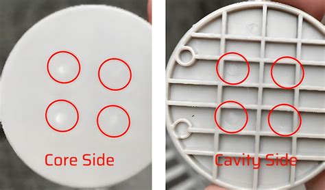 ejector pin injection molding|ejector marks injection molding.